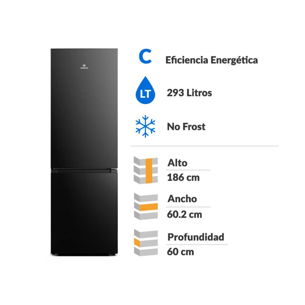 Refrigerador Bottom Freezer Mademsa Mi60b / No Frost / 293 Litros / C image number 1.0